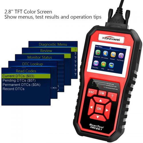 Ψηφιακό Διαγνωστικό Αυτοκινήτου OBD II / EOBD Scanner - Συμβατό με Όλα τα Μοντέλα Αυτοκινήτων Konnwei